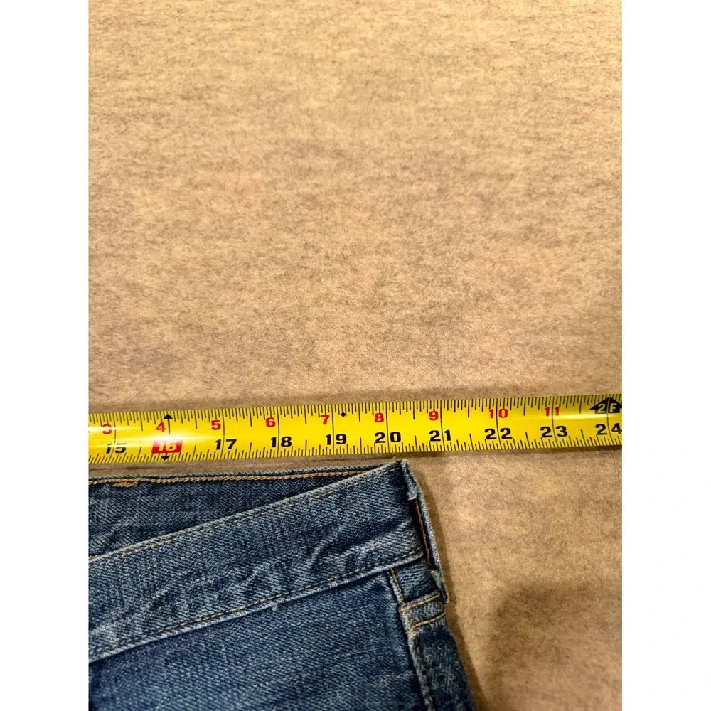 Levis‎ 501 Straight Leg Jeans Mens 40x30 Blue Whiskering Denim Cotton Button Fly